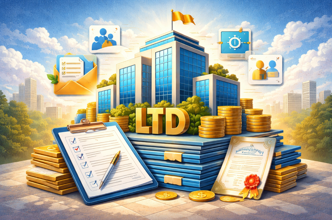 Limited company incorporation certificate