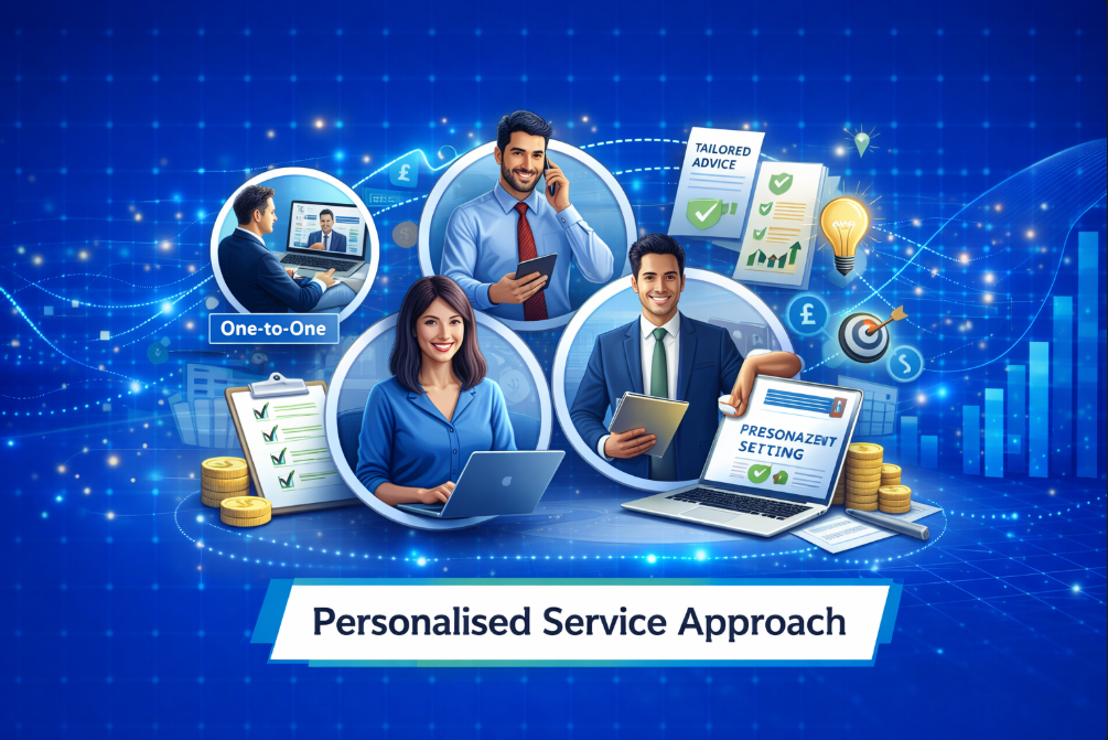 Accountant consulting with business owner