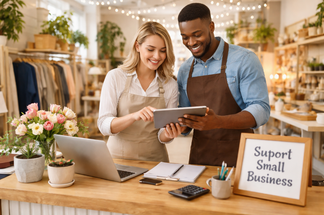 Bookkeeping support for a small business