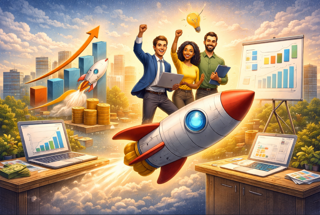 CFO with CEO reviewing strategy